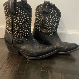 Jeffrey Campbell studded cowboy boots